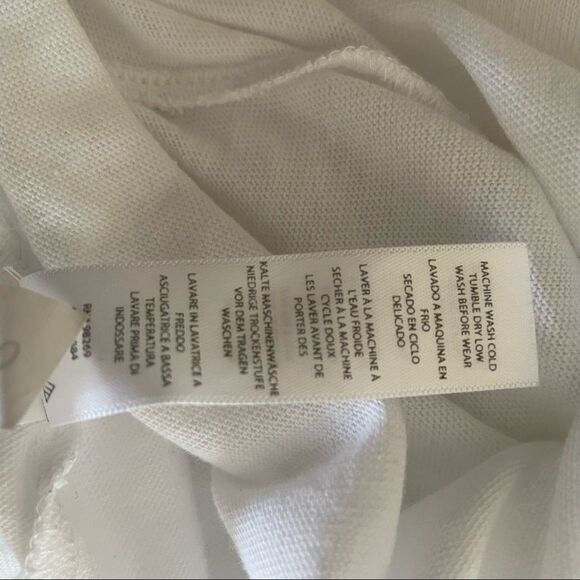 BHLDN Embroidered Babe Tee White Size Medium - Picture 7 of 7